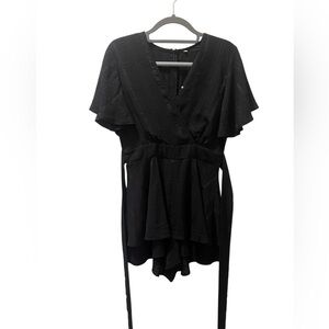 Elegant Black Wrap Dress